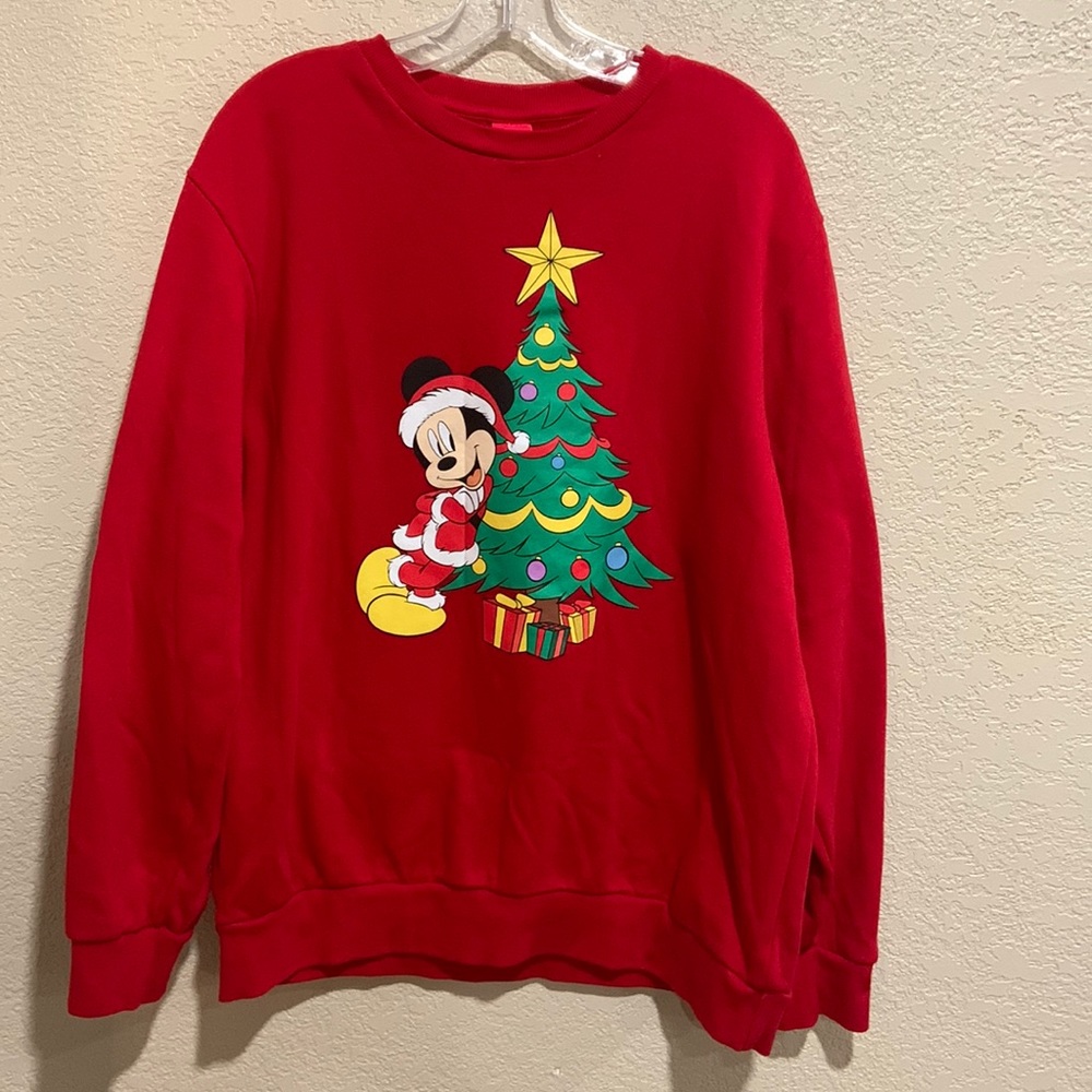 Disney Mickey Mouse Christmas Sweatshirt L
